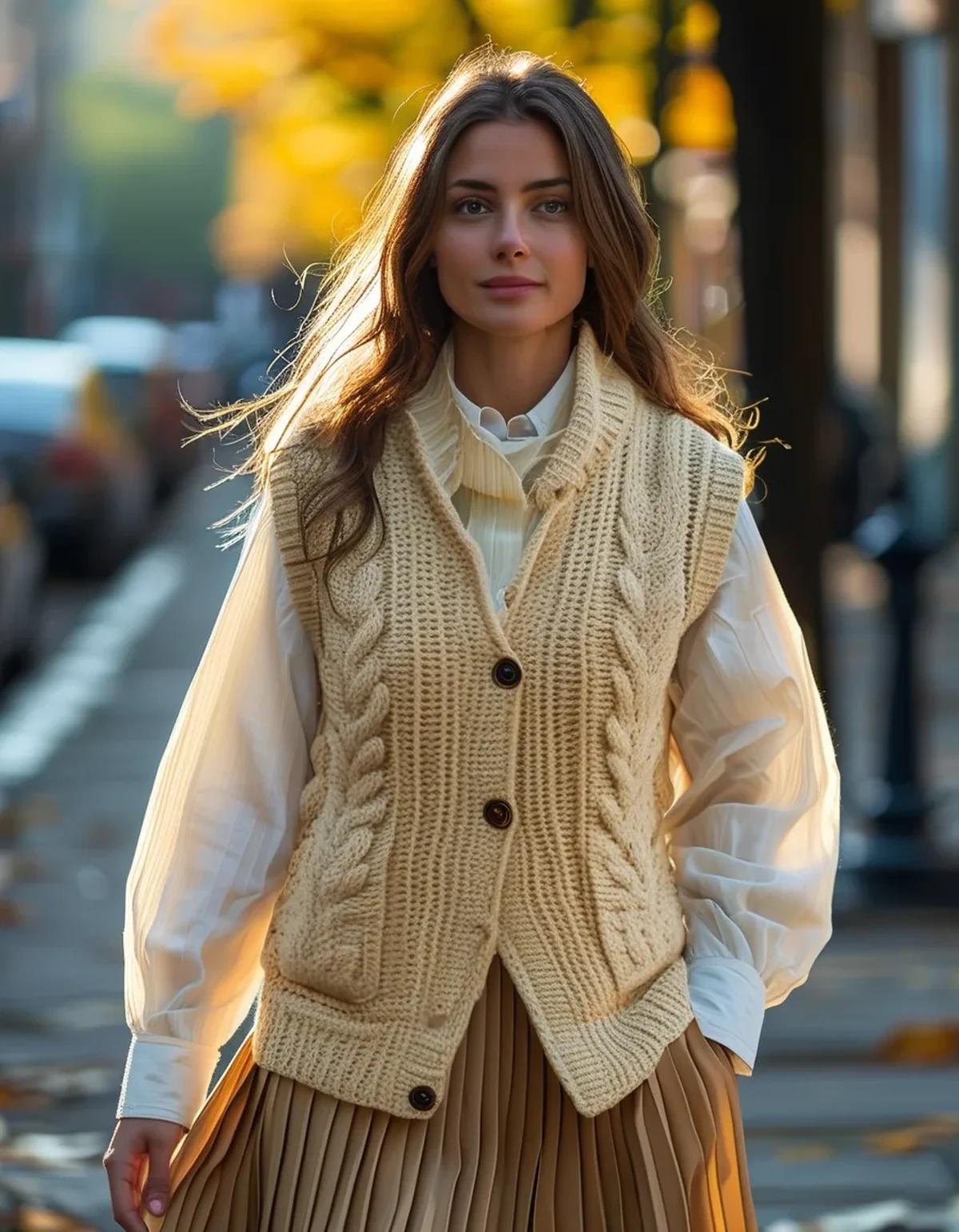 The Sweater Vest Proportion Rule That Decides If Tenniscore Reads Chic or Costume