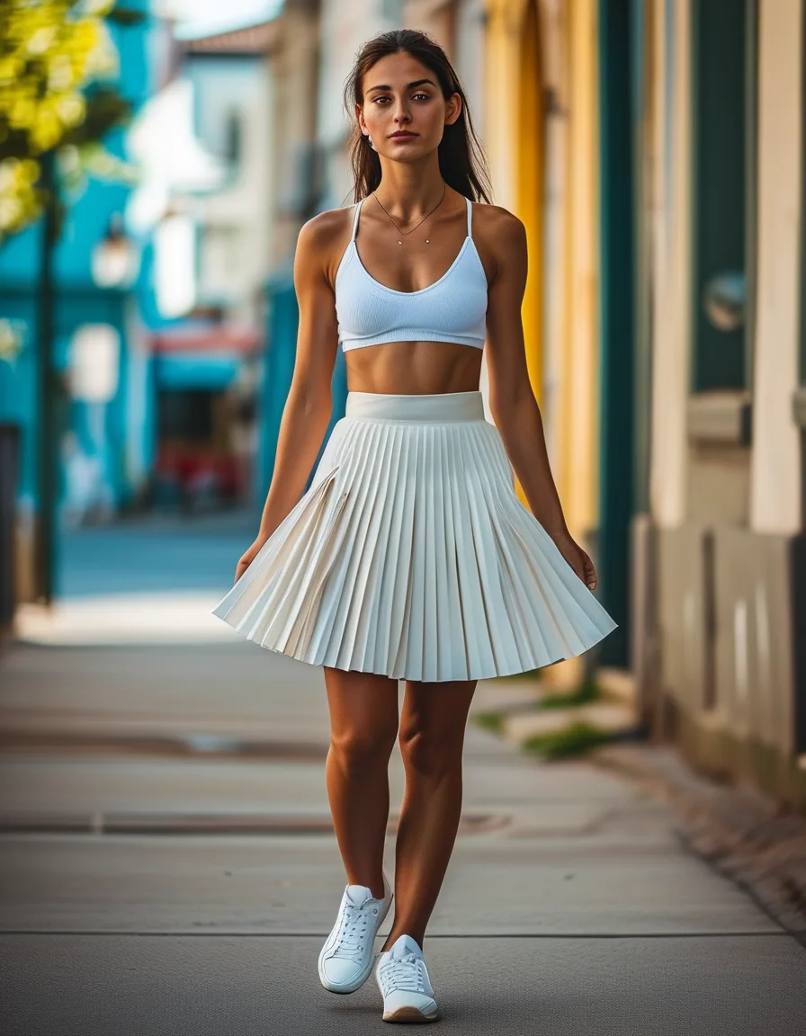 The White Sneaker Rule That Makes Any Tenniscore Outfit Look Pulled-Together